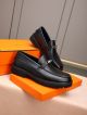 Hermes Black Calfskin Leather Man Shoes 061004 (4)_th.jpg
